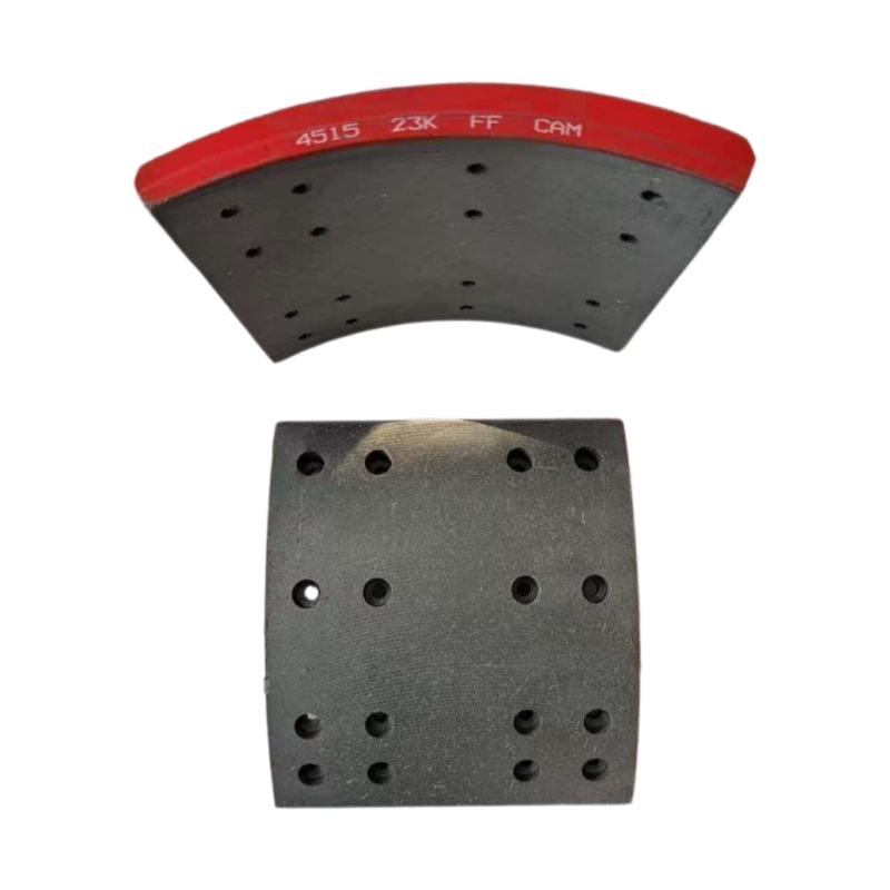 North American Heavy-Duty FMSI 4515 Brake Linings for 4515 Foundation Brake Shoes – Commercial Fleet Drum Friction Replacement Set