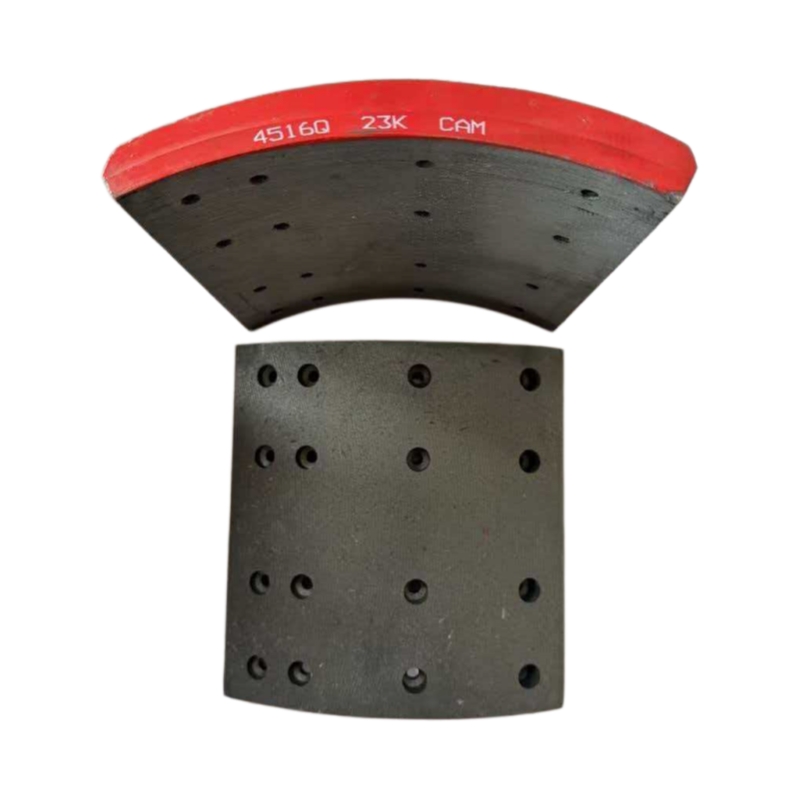 North American Heavy-Duty FMSI 4516Q Brake Linings for 4516Q Foundation Brake Shoes – Commercial Fleet Q-Plus Drum Friction Reline Set