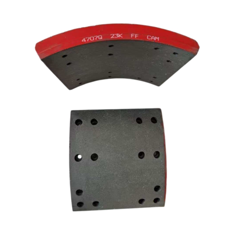 North American Heavy-Duty FMSI 4707Q Brake Linings for 4707Q Foundation Brake Shoes – Commercial Fleet Q-Plus Drum Friction Reline Set