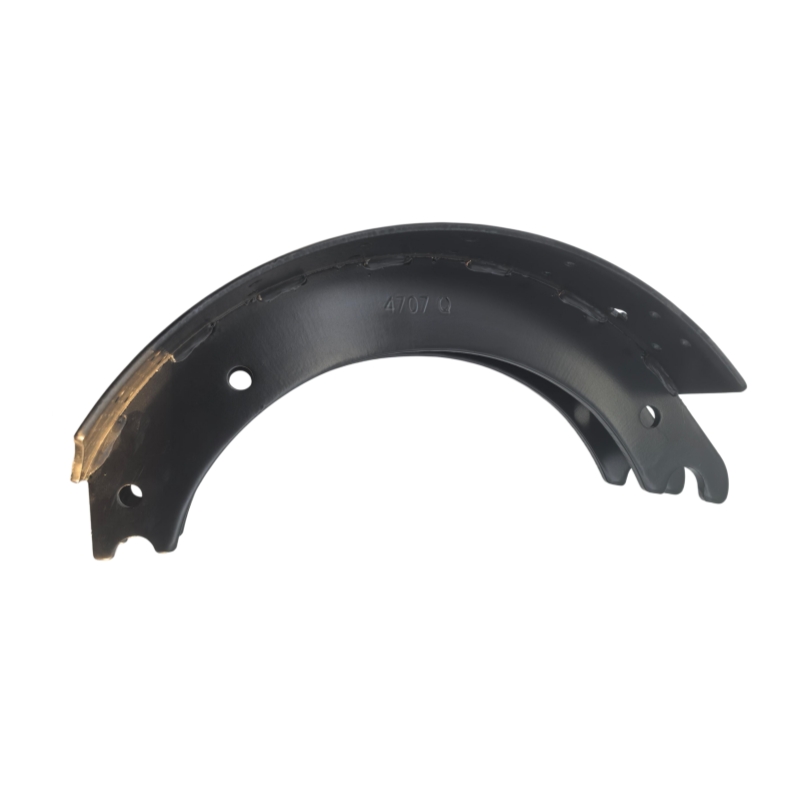 North American Heavy-Duty 4707Q Brake Shoe for Commercial Truck & Semi-Trailer Q-Plus Foundation Drum Brakes – Unlined Structural Steel Core Skeleton